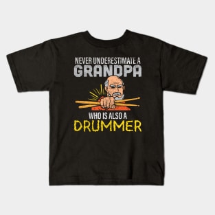 Drummer Grandpa Kids T-Shirt